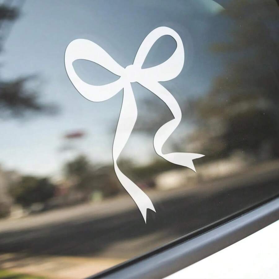 Car Accessories For Women - 1개입 리본 자동차 데칼, 자동차 장식용