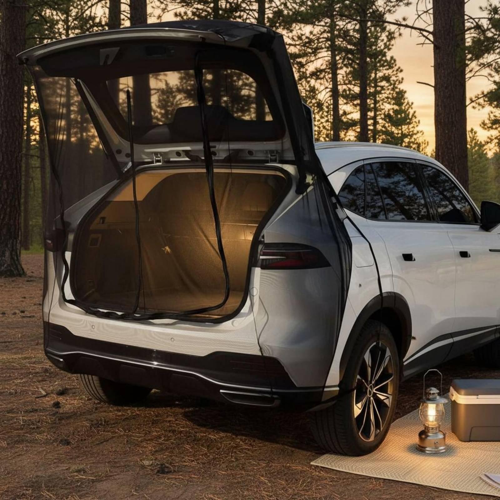 Car Accessories For Camping - SUV 차량 트렁크 도킹 텐트용 뒷문