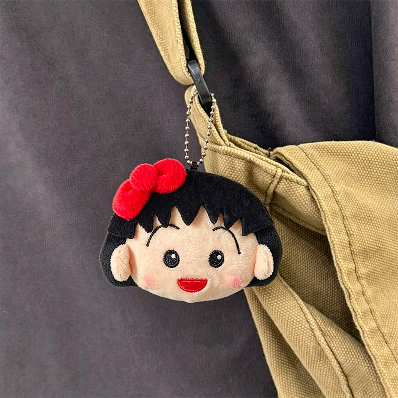 Car Accessories Japan - 귀여운 치비 마루코짱 플러시 키체인 만화