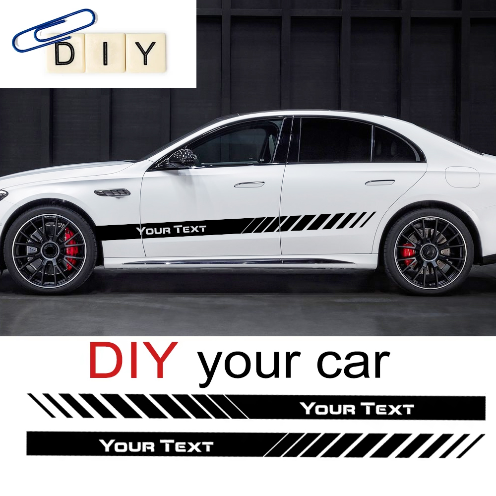 Car Accessories Name - 맞춤형 텍스트 자동차 측면 도어 스트라이프