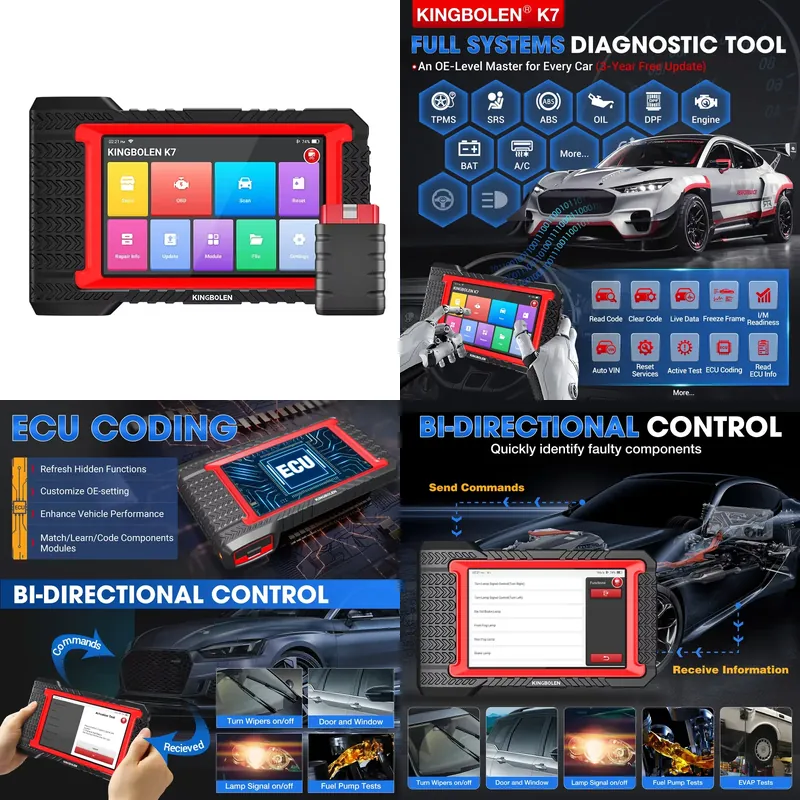 Obd2 Scanner - 킹볼렌 K7 자동차 스캐너 에스카네르 오토모트리즈
