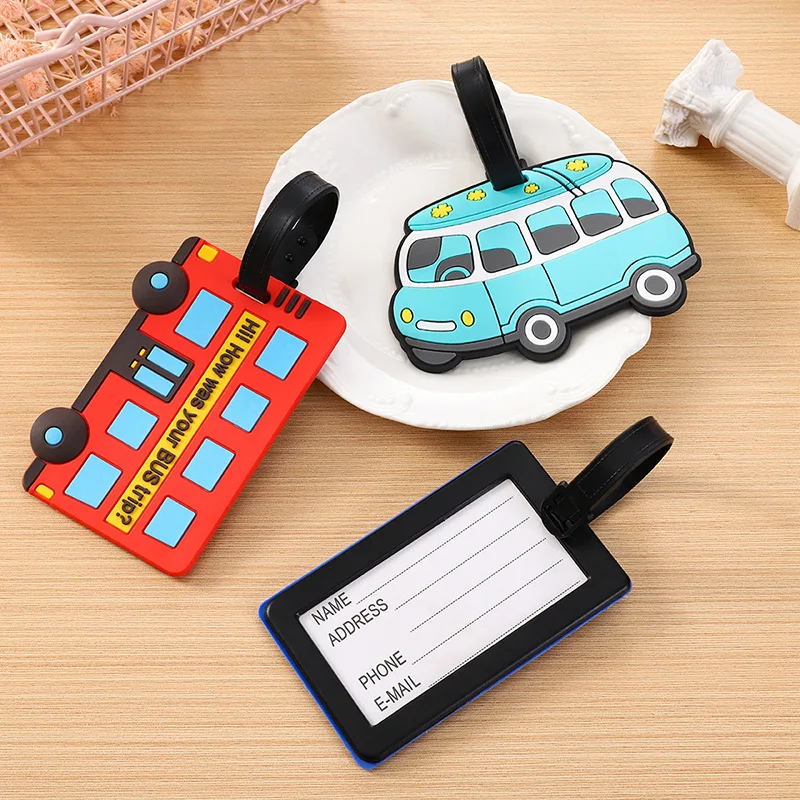 Car Accessories Name - 귀여운 만화 자동차 PVC 실리콘 수하물