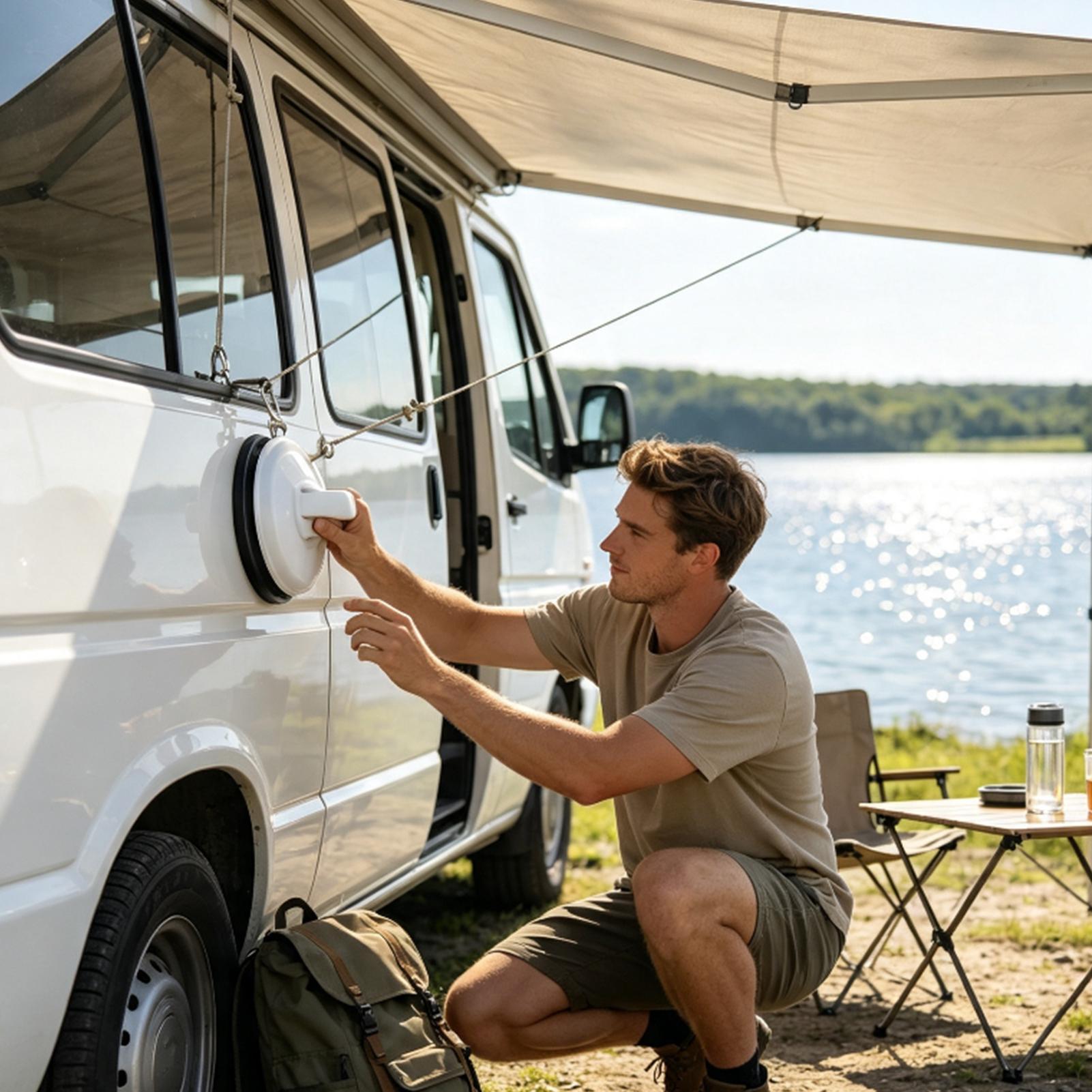 Car Accessories For Camping - 강력한 흡착판, 헤비듀티 진공, 드릴링 없이