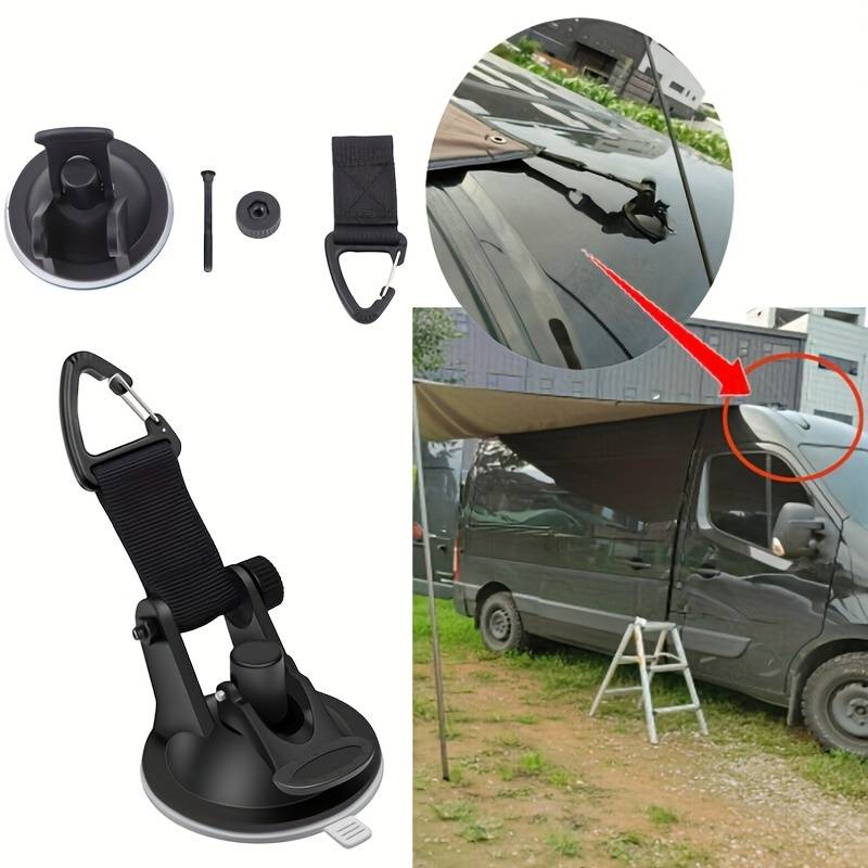 Car Accessories For Camping - 4개입 모터홈 차량 흡착컵 앵커 고정