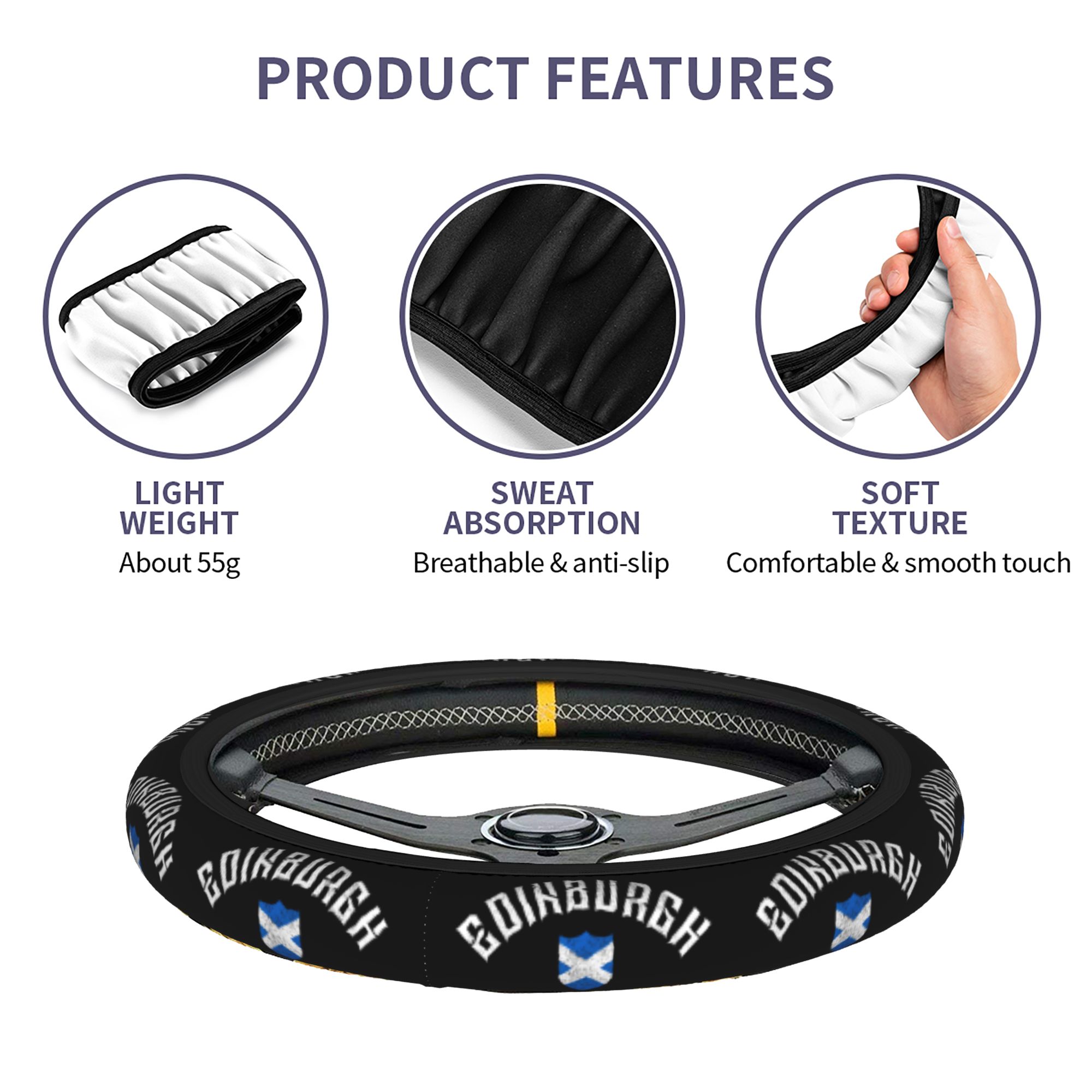 에든버러 스코틀랜드 영국 자동차 스티어링 휠 커버 38 - Car Accessories Edinburgh 리뷰 및 가격