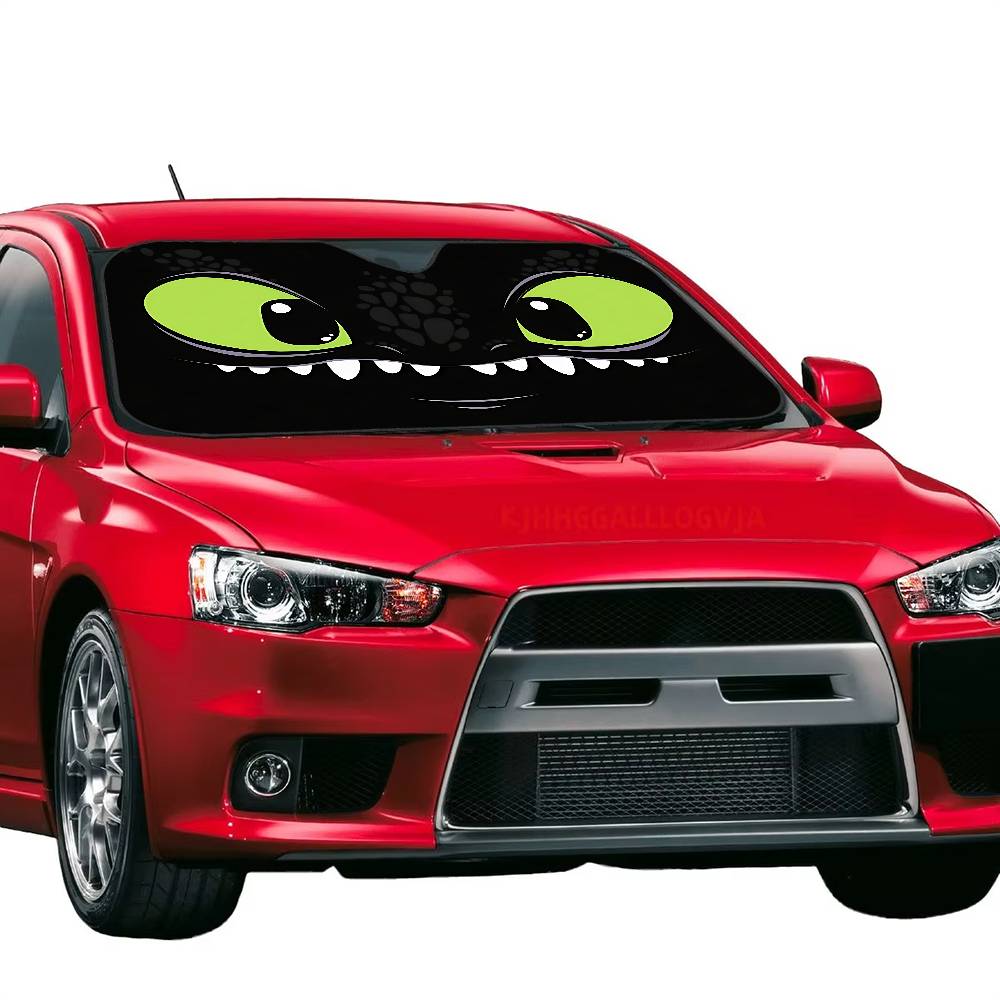 만화 눈알 무늬 투명 차량용 햇빛 가리개, 자동차 앞유 - Car Accessories Outside 리뷰 및 가격