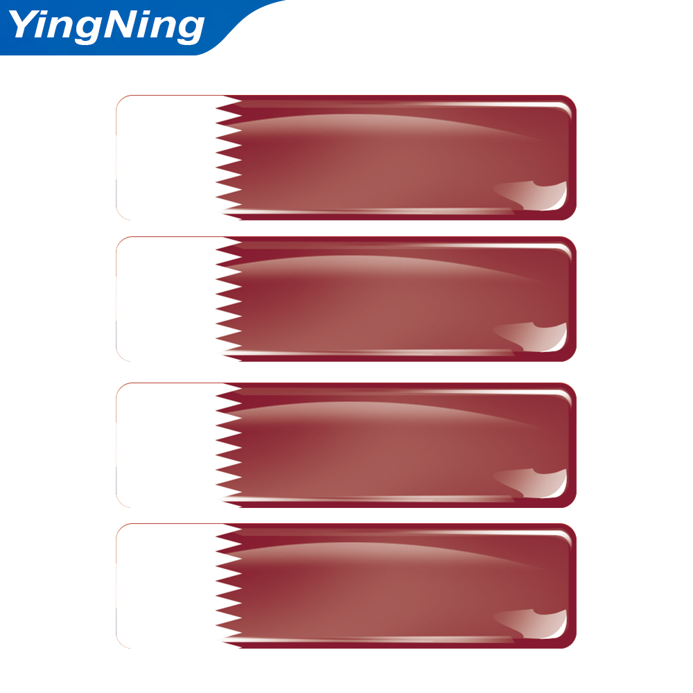 4PCS 카타르 국기 스티커 비닐 에폭시 3D 돔형 데 - Qatar Car Accessories 리뷰 및 가격