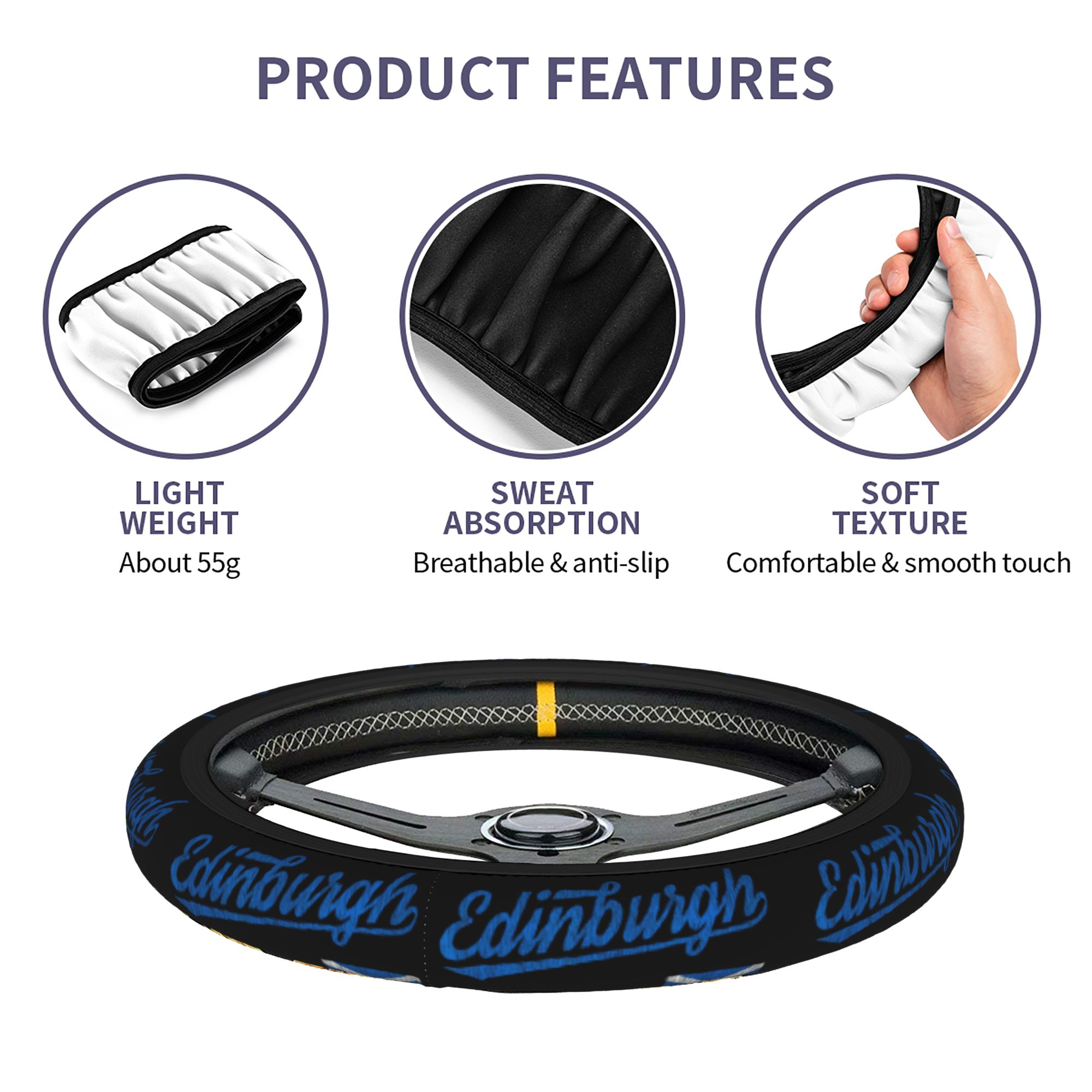 에든버러 스코틀랜드 영국 자동차 스티어링 휠 커버 38 - Car Accessories Edinburgh 리뷰 및 가격