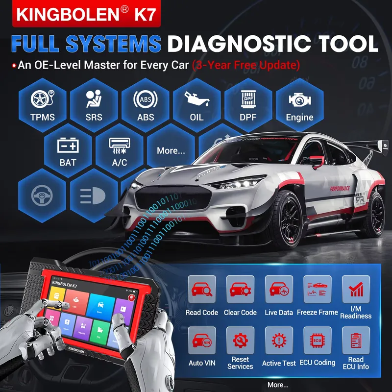 킹볼렌 K7 자동차 스캐너 에스카네르 오토모트리즈 OB - Obd2 Scanner 리뷰 및 가격