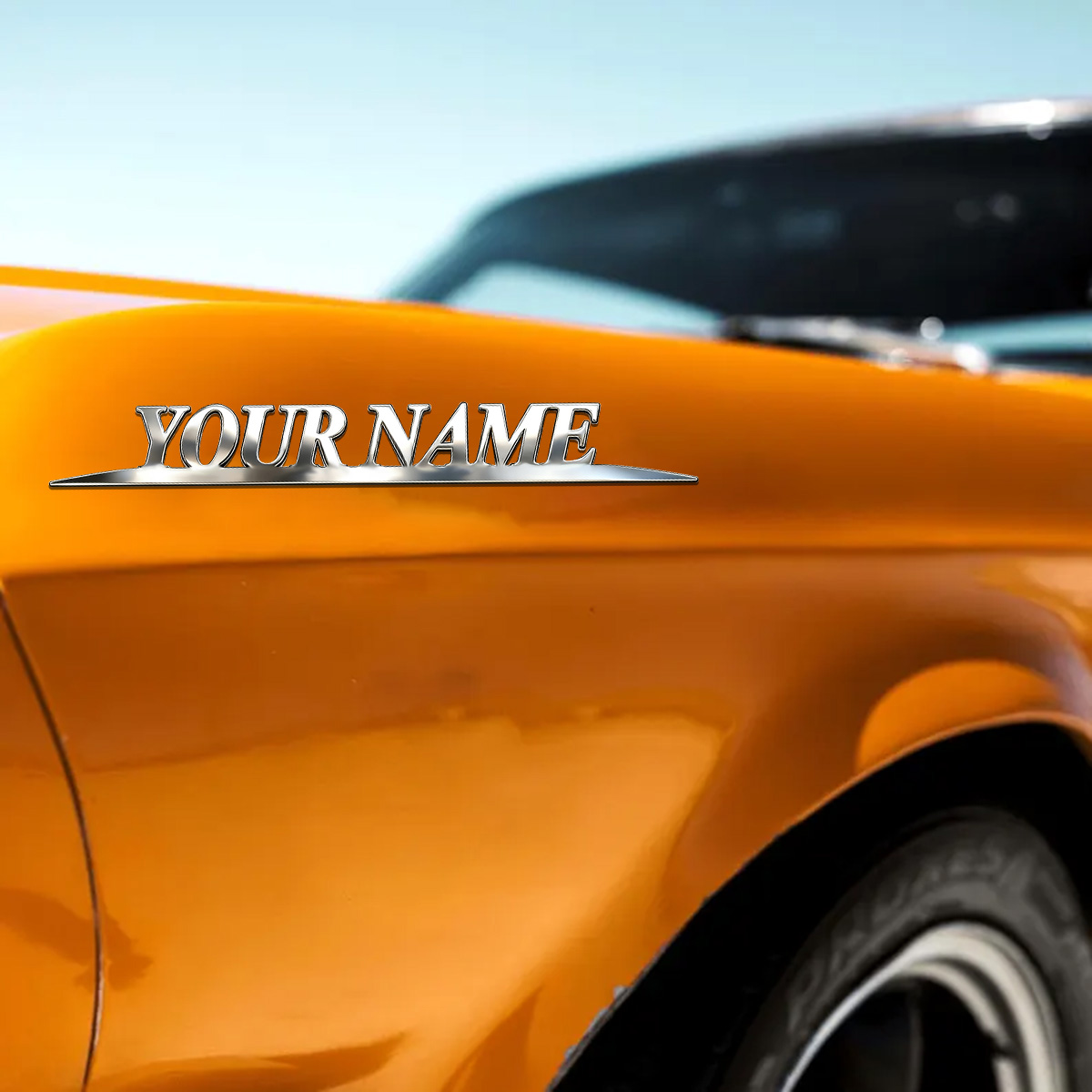 금속 트렌디 YOUR NAME 스티커 맞춤형 로고 자동 - Car Accessories Name 리뷰 및 가격