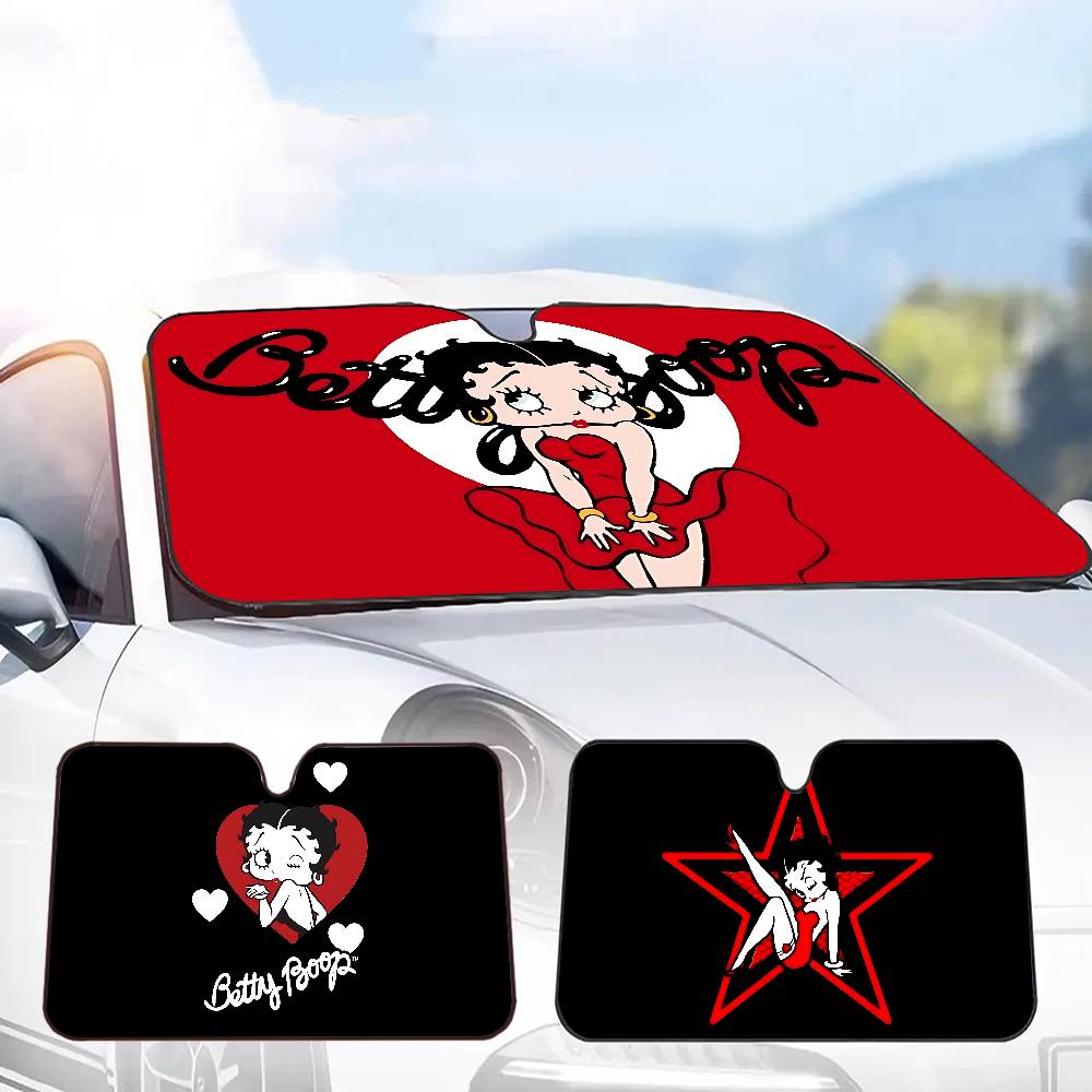 귀여운 B-betty B-boop 선쉐이드 윈드스크린  - Car Accessories Outside 리뷰 및 가격