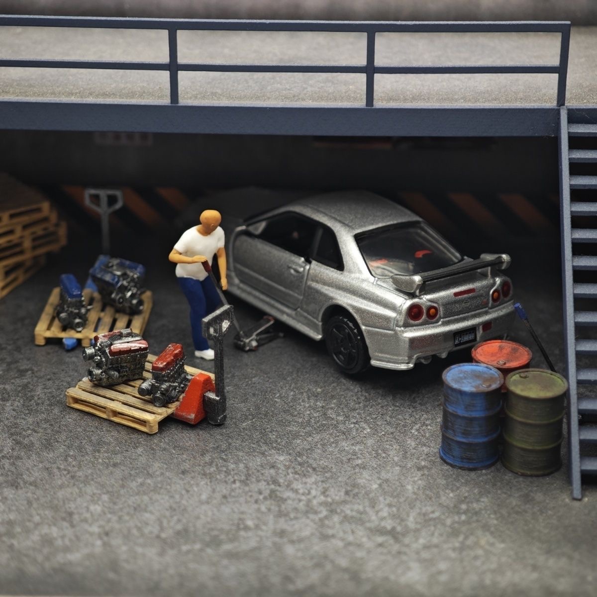 1:64 자동차 모델 수리점 장면 장식, 잭, 미니피규 - Car Accessories Shop 리뷰 및 가격
