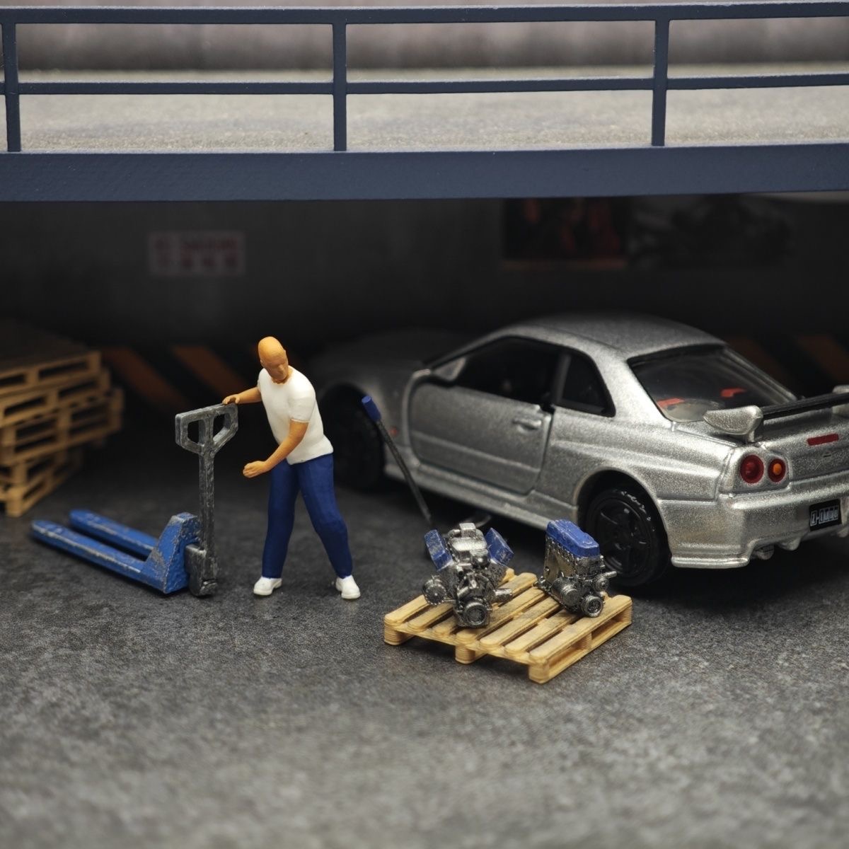 1:64 자동차 모델 수리점 장면 장식, 잭, 미니피규 - Car Accessories Shop 리뷰 및 가격