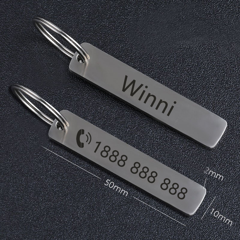 개인화 된 스테인레스 스틸 키 체인 로고 이름/전화 조 - Car Accessories Name 리뷰 및 가격