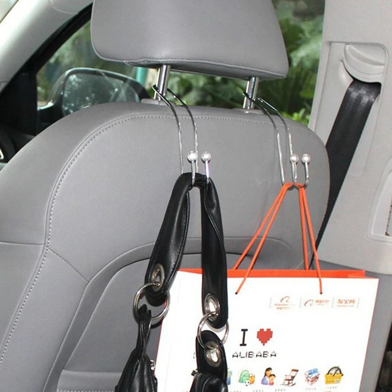 2개/세트 금속 자동차 시트 걸이 자동차 코트/가방/쇼 - Car Accessories Shop 리뷰 및 가격