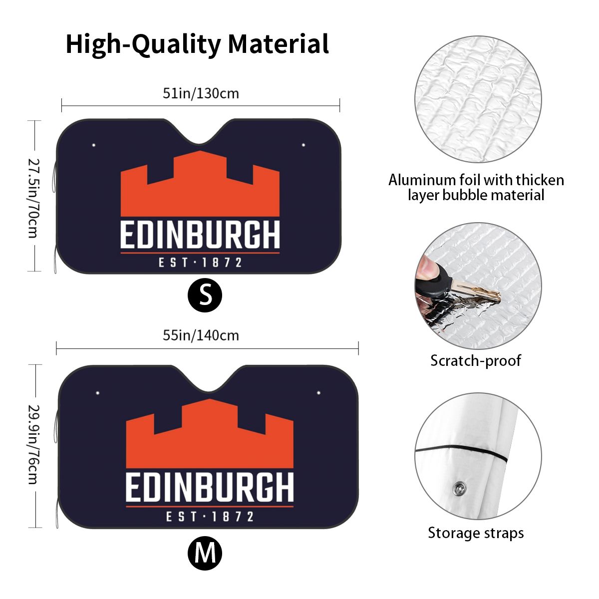 에든버러 럭비 로고 2 Sunshade Windscre - Car Accessories Edinburgh 리뷰 및 가격
