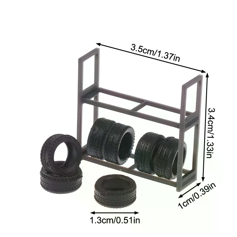 1:64 스케일 타이어 랙 디스플레이 홀더 및 7개 타 - Car Accessories Shop 리뷰 및 가격