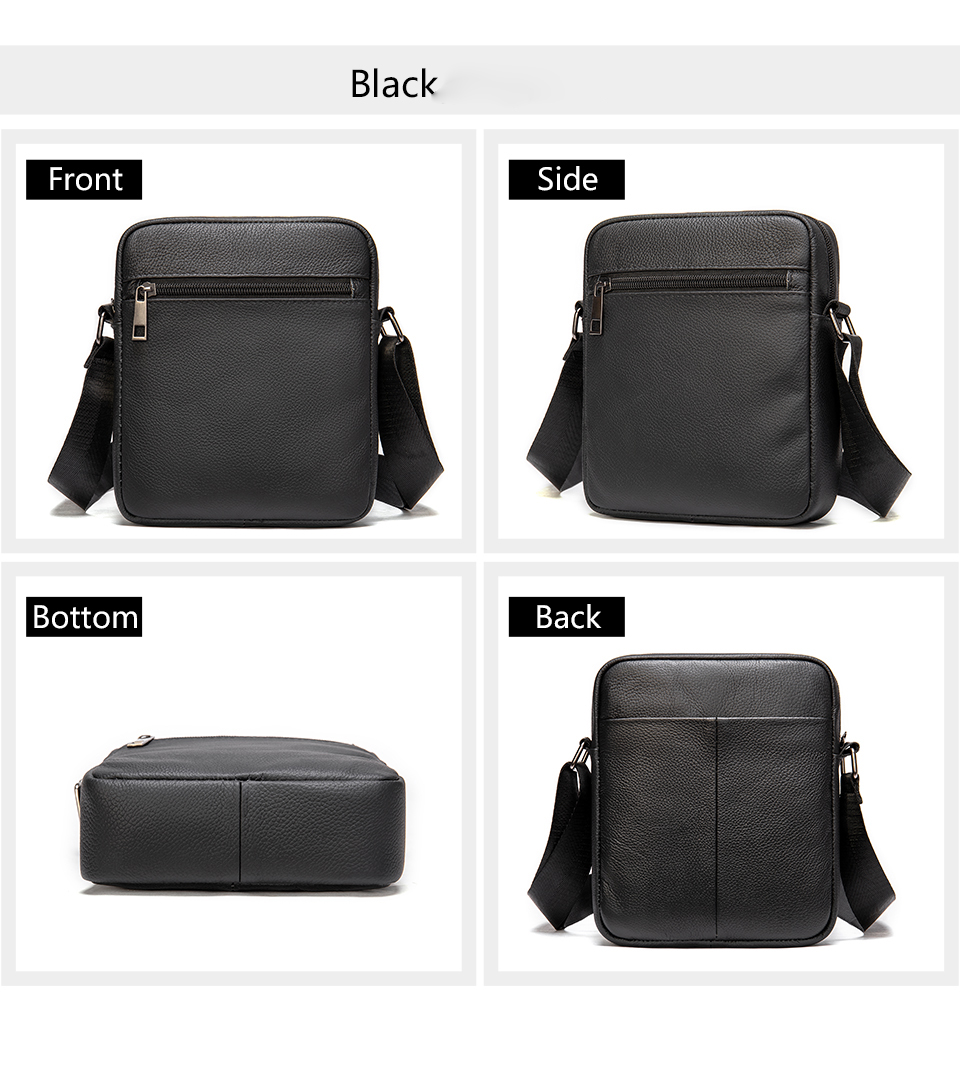 Westal 정품 가죽 남성용 어깨 가방 블랙 메신저  - Car Accessories Gifts For Men 리뷰 및 가격