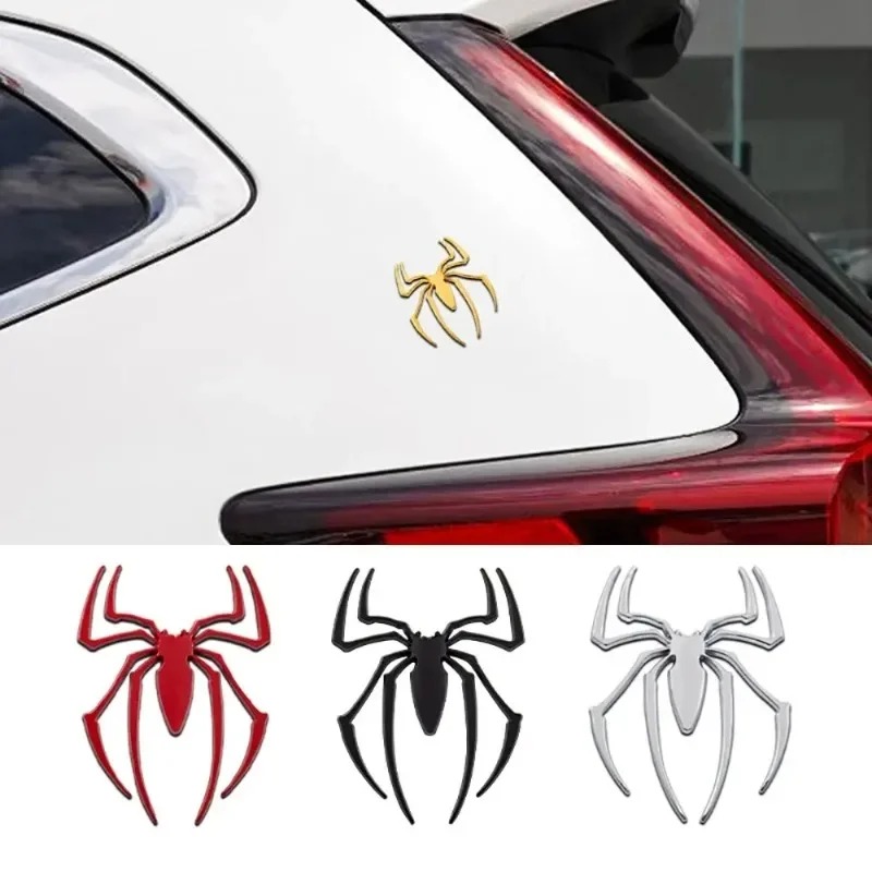 3D 신형 자동차 스티커 메탈 실버/골드 거미 모양 크 - Car Accessories Outside 리뷰 및 가격