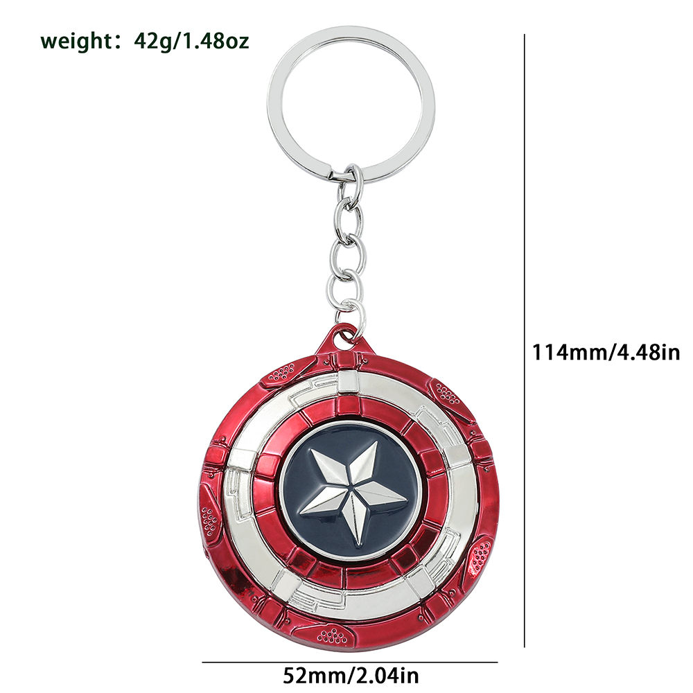 어벤져스 캡틴 아메리카 방패 키체인 - 남성용 창의적인 - Car Accessories Gifts For Men 리뷰 및 가격