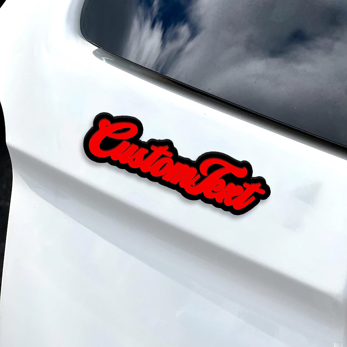 맞춤형 이름 번호 자동차 데칼 재미있는 자동차 배지 세 - Car Accessories Name 리뷰 및 가격