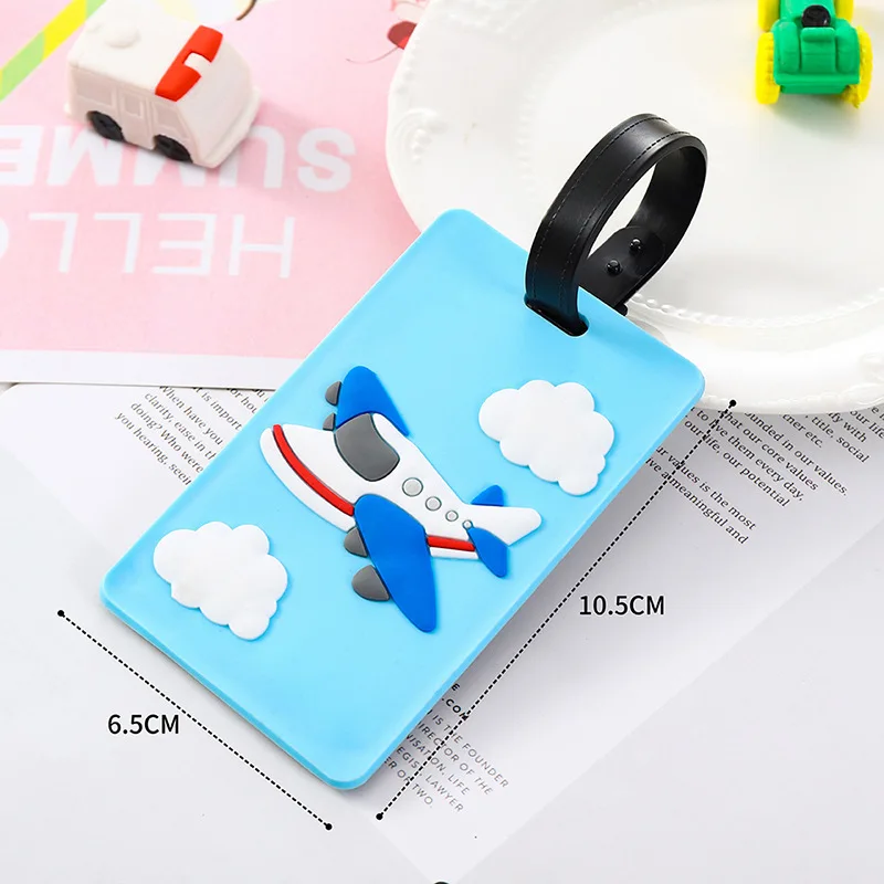 귀여운 만화 자동차 PVC 실리콘 수하물 태그 여행 수 - Car Accessories Name 리뷰 및 가격