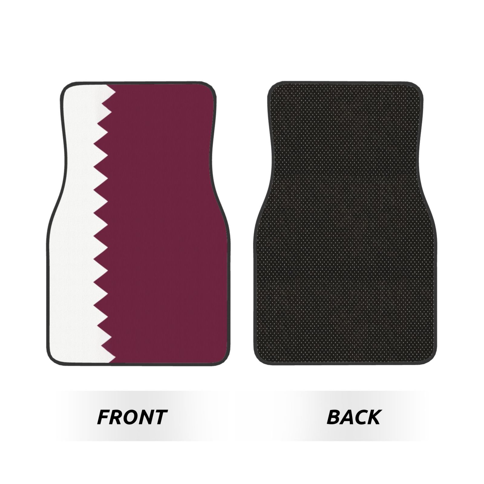 카타르 국기 패턴 자동차 바닥 매트 4개 세트 미끄럼  - Qatar Car Accessories 리뷰 및 가격