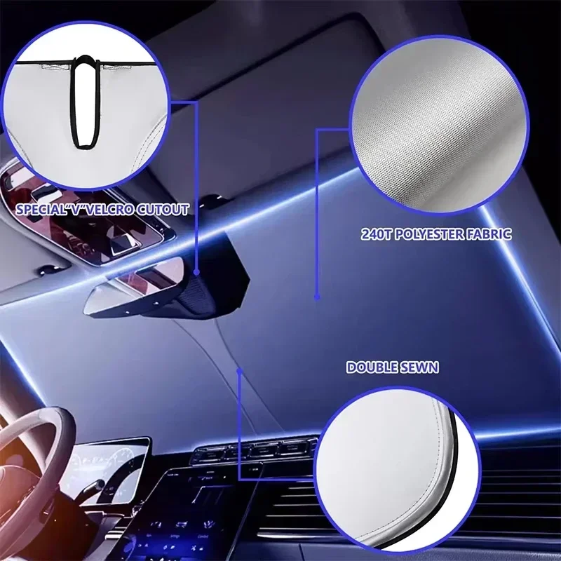 차량 앞유리 차양막 자외선 차단 햇빛 가리개 앞유리 바 - Car Accessories Outside 리뷰 및 가격